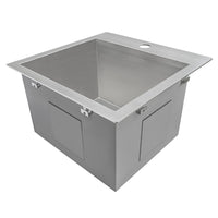 Ruvati 15" x 15" Drop-in Topmount Bar Prep Sink 16 Gauge Stainless Steel Single Bowl - RVH8115 - Model Bath