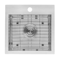 Ruvati 15" x 15" Drop-in Topmount Bar Prep Sink 16 Gauge Stainless Steel Single Bowl - RVH8115 - Model Bath