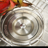 Ruvati 15" x 15" Drop-in Topmount Bar Prep Sink 16 Gauge Stainless Steel Single Bowl - RVH8115 - Model Bath