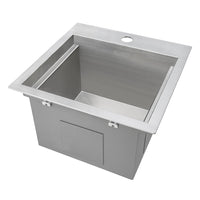 Ruvati 15" x 15" Workstation Drop-in Topmount Bar Prep RV Utility Sink 16 Gauge Stainless Steel - RVH8215 - Model Bath