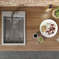 Ruvati 15" x 20" Drop-in Topmount Bar Prep Sink 16 Gauge Stainless Steel Single Bowl - RVH8110 - Model Bath