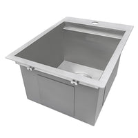 Ruvati 15" x 20" Workstation Drop-In Topmount Bar Prep RV Sink 16 Gauge Stainless Steel - RVH8210 - Model Bath