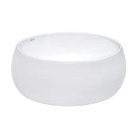 Ruvati 16" Bathroom Vessel Sink Round White Above Counter Circular Porcelain Ceramic - RVB0316 - Model Bath
