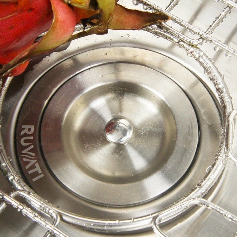 Ruvati 16" Undermount 16 Gauge Zero Radius Bar Prep Sink Stainless Steel Single Bowl - RVH7111 - Model Bath