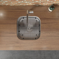 Ruvati 16" x 16" Bar Prep Sink Undermount 16 Gauge Stainless Steel - RVM4138 - Model Bath