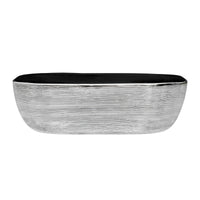 Ruvati 20" x 16" Bathroom Vessel Sink Silver Decorative Art Above Vanity Counter - Model Bath