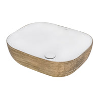 Ruvati 20" x 16" Bathroom Vessel Sink Silver Decorative Art Above Vanity Counter - Model Bath