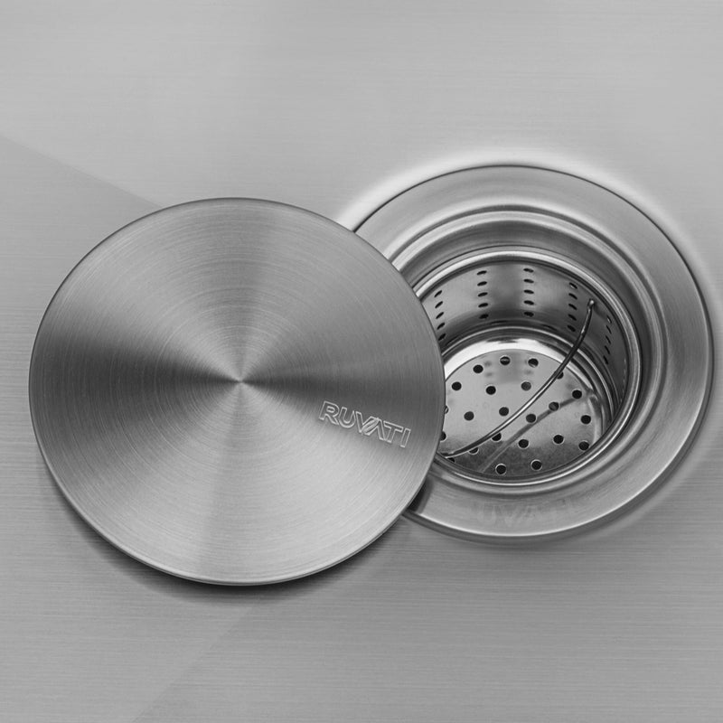 Ruvati 21" Undermount Tight Radius 16 Gauge Stainless Steel Bar Prep Kitchen Sink Single Bowl - RVH7121 - Model Bath