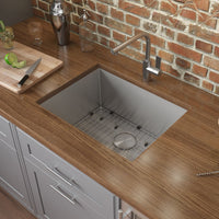 Ruvati 21" Undermount Tight Radius 16 Gauge Stainless Steel Bar Prep Kitchen Sink Single Bowl - RVH7121 - Model Bath