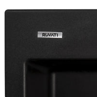 Ruvati 22" x 20" epiGranite Dual-Mount Granite Composite Single Bowl Kitchen Sink - Model Bath