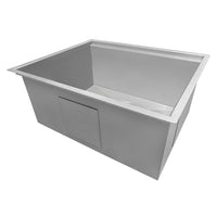 Ruvati 23" Workstation Ledge Bar Prep Kitchen Sink Undermount 16 Gauge Stainless Steel Single Bowl - RVH8308 - Model Bath
