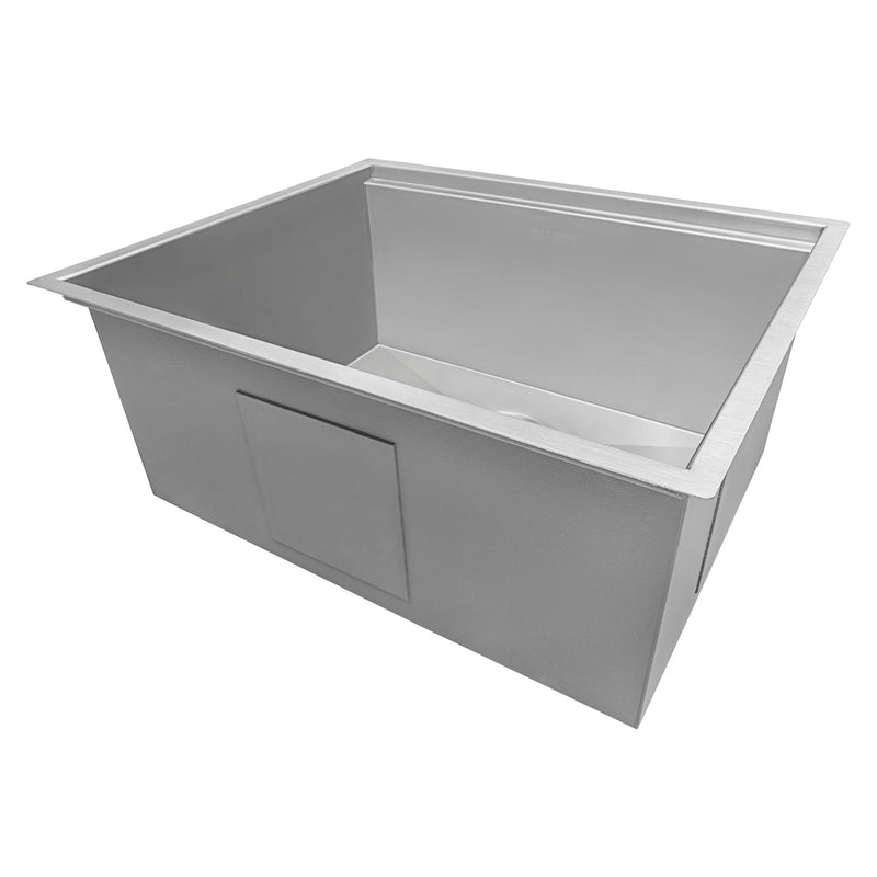 Ruvati 23" Workstation Ledge Bar Prep Kitchen Sink Undermount 16 Gauge Stainless Steel Single Bowl - RVH8308 - Model Bath