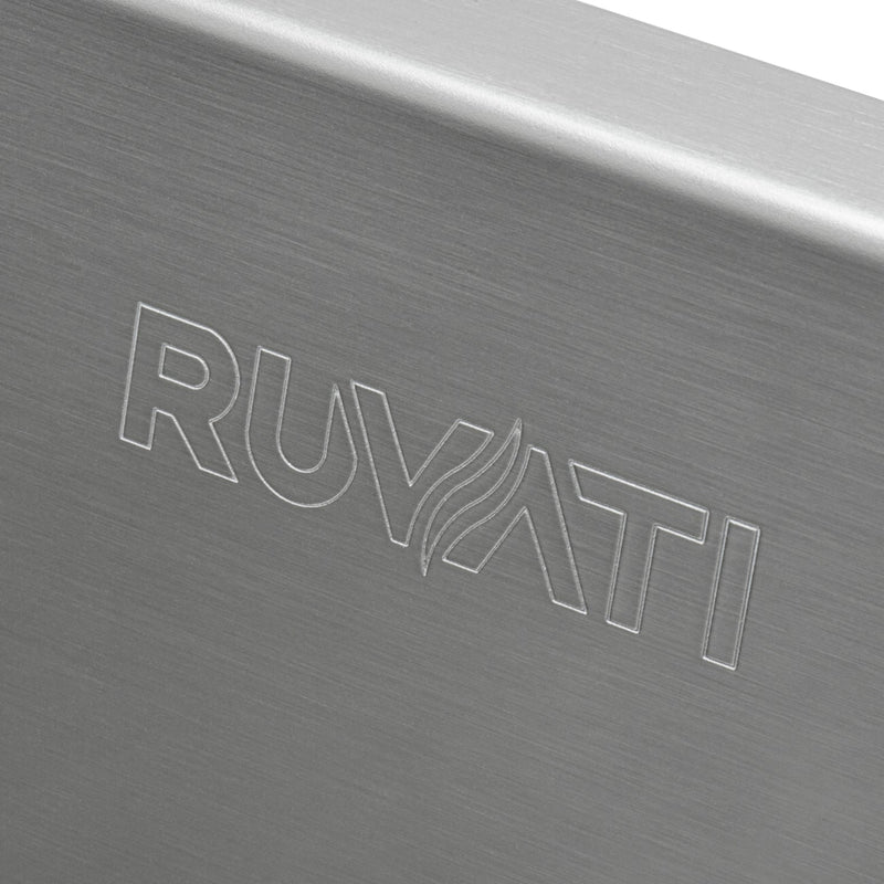Ruvati 23" x 18" x 12" Deep Laundry Utility Sink Undermount 16 Gauge Stainless Steel - RVU6100 - Model Bath