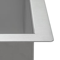 Ruvati 23" x 18" x 12" Deep Laundry Utility Sink Undermount 16 Gauge Stainless Steel - RVU6100 - Model Bath