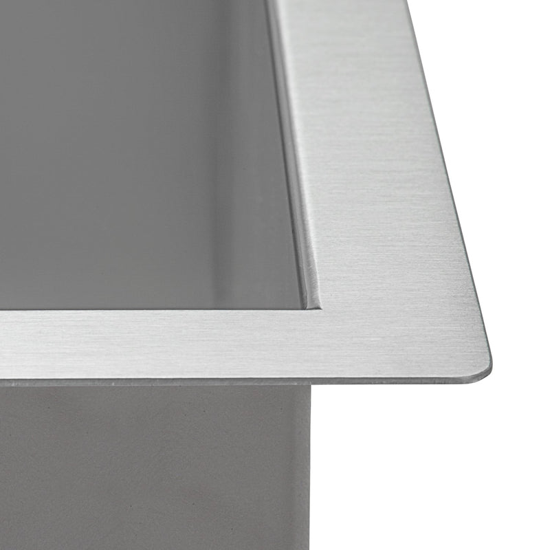 Ruvati 23" x 18" x 12" Deep Laundry Utility Sink Undermount 16 Gauge Stainless Steel - RVU6100 - Model Bath