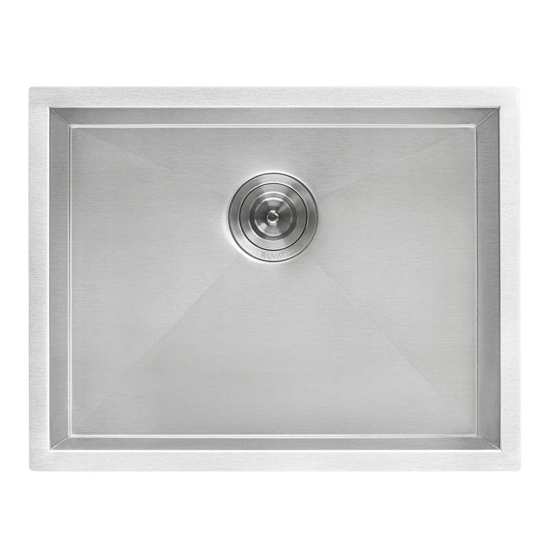 Ruvati 23" x 18" x 12" Deep Laundry Utility Sink Undermount 16 Gauge Stainless Steel - RVU6100 - Model Bath