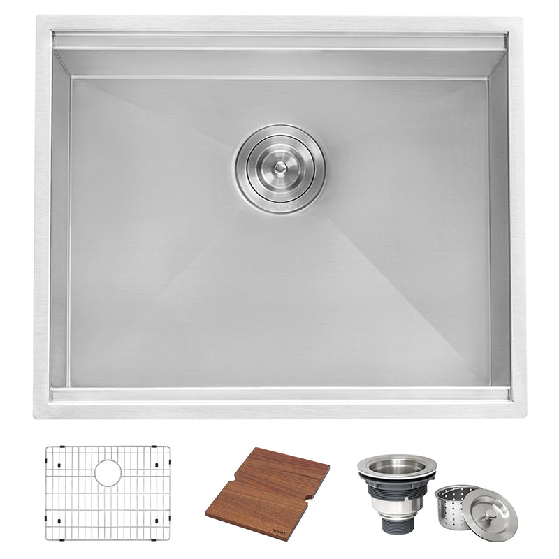 Ruvati 23" x 19" x 13" Deep Laundry Utility Workstation Sink Undermount 16 Gauge - RVU6320 - Model Bath
