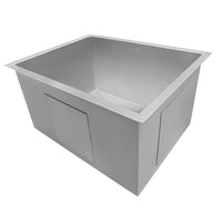 Ruvati 24" x 18" x 13" Deep Laundry Utility Sink Undermount 16 Gauge Stainless Steel - RVU6124 - Model Bath