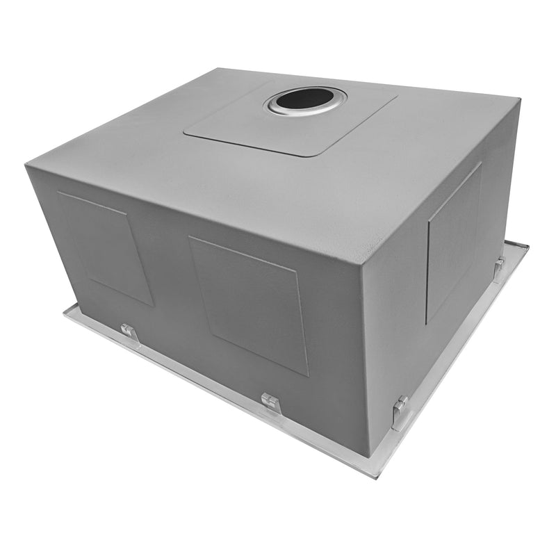 Ruvati Topmount Laundry 22" x 22" x 12" Deep Utility Sink 16 Gauge Stainless Steel - RVU6022 - Model Bath