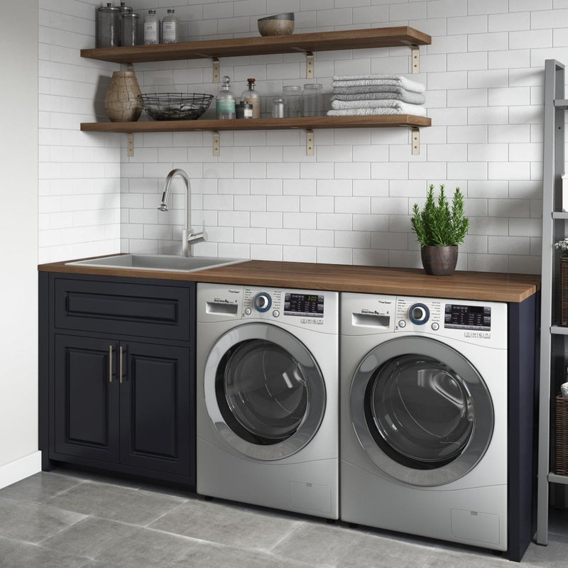 Ruvati Topmount Laundry 22" x 22" x 12" Deep Utility Sink 16 Gauge Stainless Steel - RVU6022 - Model Bath