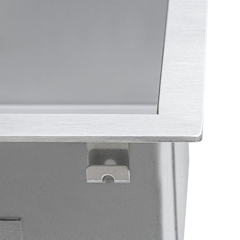 Ruvati Topmount Laundry 22" x 22" x 12" Deep Utility Sink 16 Gauge Stainless Steel - RVU6022 - Model Bath