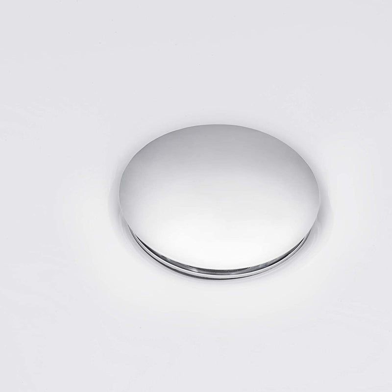 Ruvati Umbrella Style Push Pop-up Drain for Bathroom Sinks without Overflow - Chrome Finish - RVA5102CH - Model Bath