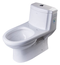 EAGO  One Piece Dual Flush High Efficiency Low Flush White Toilet