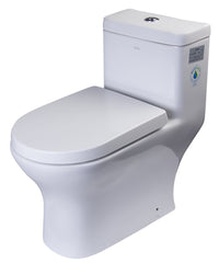 EAGO One Piece Dual High Efficiency Low Flush Eco-Friendly Toilet