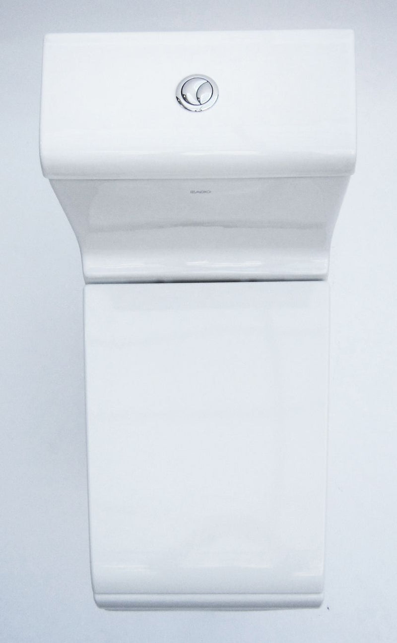 EAGO White Dual Flush High Efficiency Low Flush Eco-Friendly Toilet