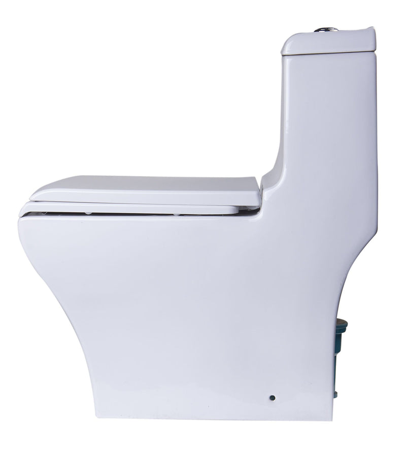 EAGO White Dual Flush High Efficiency Low Flush Eco-Friendly Toilet