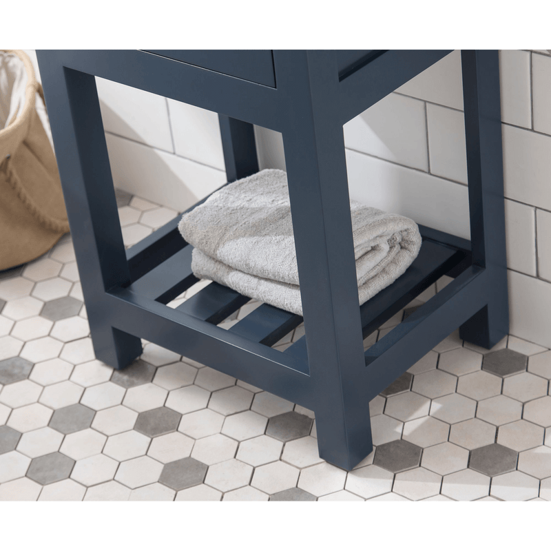 Water Creation 18" MDF Single Bowl Ceramics Top Vanity with U Shape Drawer From The VERA Collection VERA18 - Model Bath