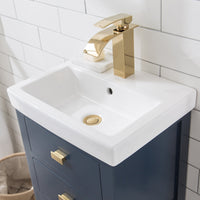 Water Creation 18" MDF Single Bowl Ceramics Top Vanity with U Shape Drawer From The VERA Collection VERA18 - Model Bath