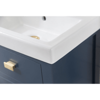 Water Creation 18" MDF Single Bowl Ceramics Top Vanity with U Shape Drawer From The VERA Collection VERA18 - Model Bath