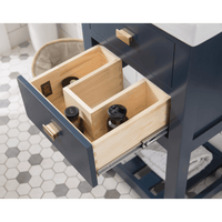 Water Creation 18" MDF Single Bowl Ceramics Top Vanity with U Shape Drawer From The VERA Collection VERA18 - Model Bath