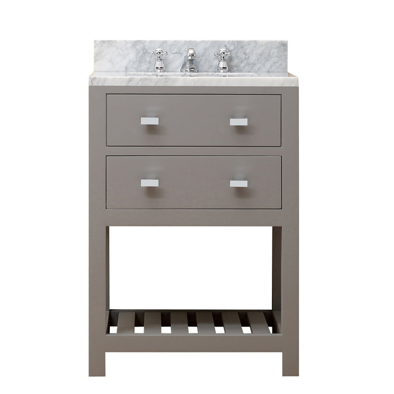 Water Creation 24" Cashmere Grey Single Sink Bathroom Vanity with Faucet From The Madalyn Collection MADALYN24GF - Model Bath