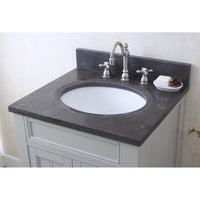 Water Creation 24" Earl Grey Single Sink Bathroom Vanity with Matching Framed Mirror and Faucet From The Potenza Collection POTENZA24EGBF - Model Bath