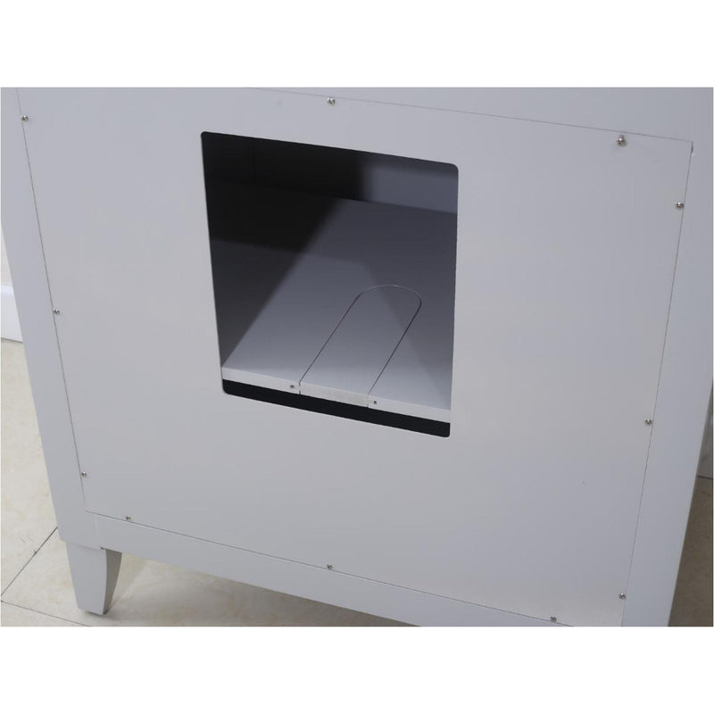 Water Creation 24" Earl Grey Single Sink Bathroom Vanity with Matching Framed Mirror and Faucet From The Potenza Collection POTENZA24EGBF - Model Bath