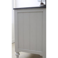 Water Creation 24" Earl Grey Single Sink Bathroom Vanity with Matching Framed Mirror and Faucet From The Potenza Collection POTENZA24EGBF - Model Bath