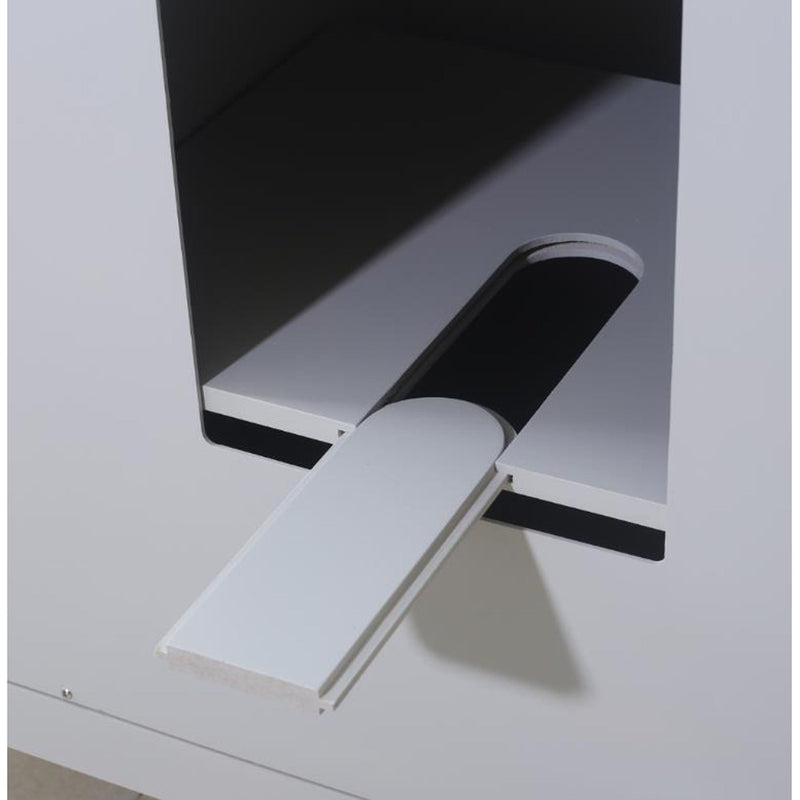 Water Creation 24" Earl Grey Single Sink Bathroom Vanity with Matching Framed Mirror and Faucet From The Potenza Collection POTENZA24EGBF - Model Bath