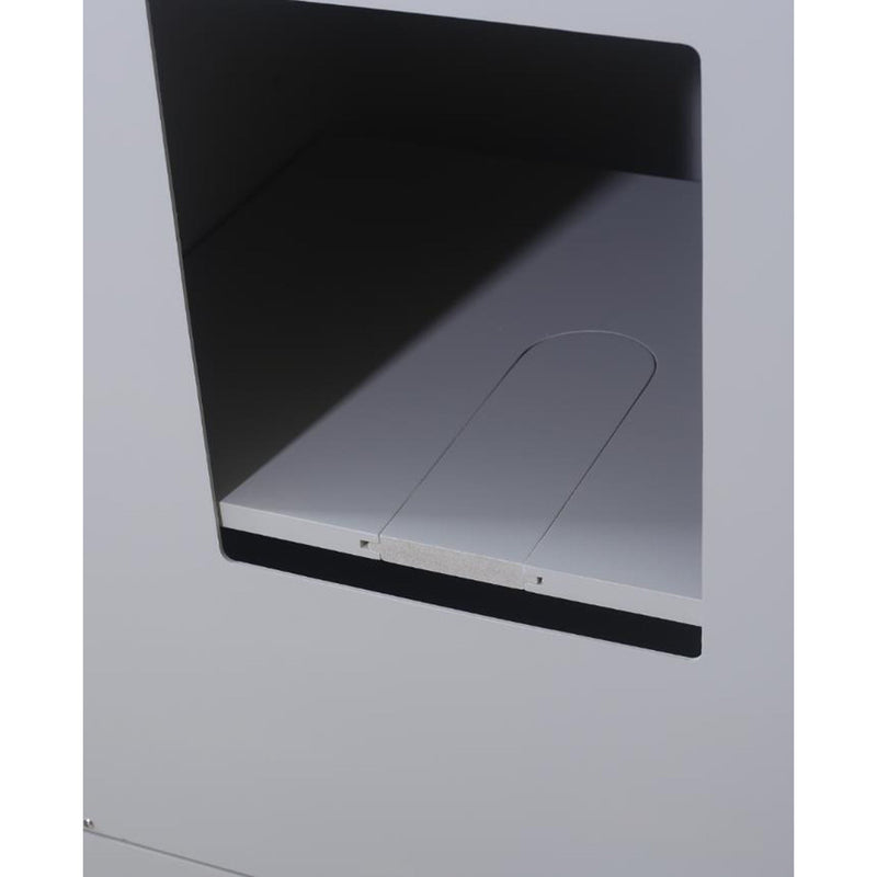 Water Creation 24" Earl Grey Single Sink Bathroom Vanity with Matching Framed Mirror and Faucet From The Potenza Collection POTENZA24EGBF - Model Bath