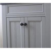 Water Creation 24" Earl Grey Single Sink Bathroom Vanity with Matching Framed Mirror and Faucet From The Potenza Collection POTENZA24EGBF - Model Bath