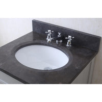 Water Creation 24" Earl Grey Single Sink Bathroom Vanity with Matching Framed Mirror From The Potenza Collection POTENZA24EGB - Model Bath