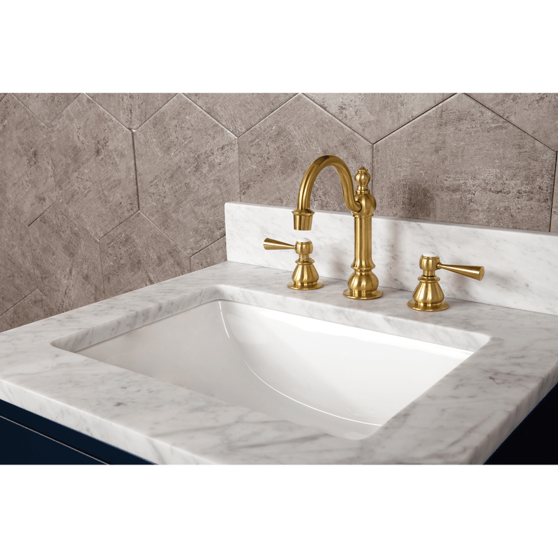 Water Creation 24" Monarch Blue Single Sink Bathroom Vanity with Mirror From The Madalyn Collection MA24B-0600MB - Model Bath