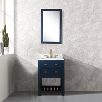 Water Creation 24" Monarch Blue Single Sink Bathroom Vanity with Mirror From The Madalyn Collection MA24B-0600MB - Model Bath