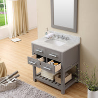 Water Creation 30" Cashmere Grey Single Sink Bathroom Vanity with Faucet From The Madalyn Collection MADALYN30GF - Model Bath