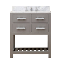 Water Creation 30" Cashmere Grey Single Sink Bathroom Vanity with Faucet From The Madalyn Collection MADALYN30GF - Model Bath