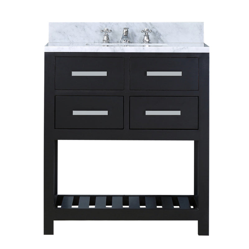 Water Creation 30" Espresso Single Sink Bathroom Vanity From The Madalyn Collection MADALYN30E - Model Bath