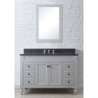 Water Creation 48" Earl Grey Single Sink Bathroom Vanity with Matching Framed Mirror From The Potenza Collection POTENZA48EGB - Model Bath