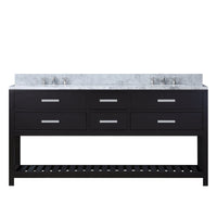 Water Creation 60" Espresso Double Sink Bathroom Vanity From The Madalyn Collection MADALYN60E - Model Bath