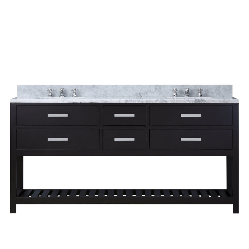 Water Creation 60" Espresso Double Sink Bathroom Vanity From The Madalyn Collection MADALYN60E - Model Bath